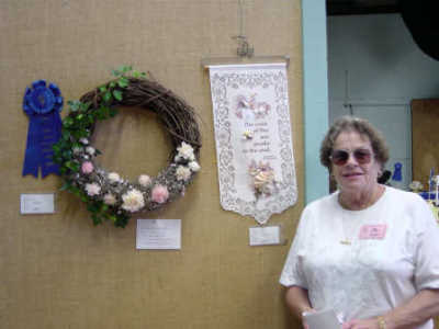 Etta with Judy Curtin's Wreath-2002  - Slide 24