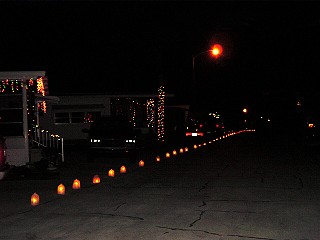Christmas Luminaries at Gulf to Bay Slide 34