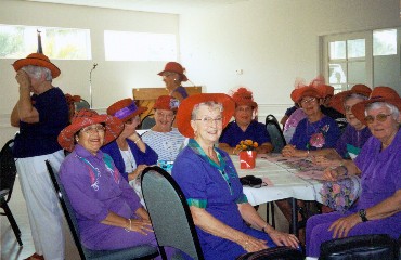 Red Hat Society 02-20-2003 - Photo by Linda King -
 Slide 5