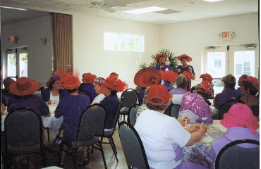 Red Hat Society 02-20-2003 - Photo by Linda King -
 Slide 7