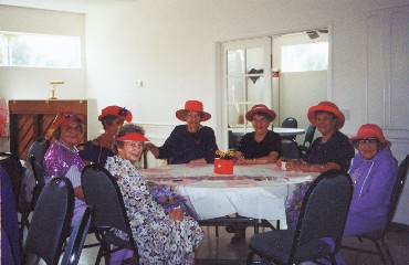 Red Hat Society 02-20-2003 - Photo by Linda King -
 Slide 8