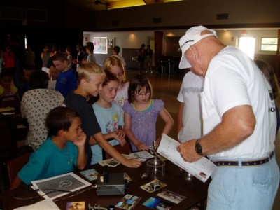 Ham Radio Demo for Summer Camp Kids at Tringali Center -  Photos by Martin W4MHH - Slide 15