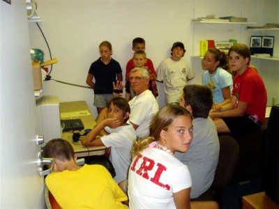 Ham Radio Demo for Summer Camp Kids at Tringali Center -  Photos by Martin W4MHH - Slide 23