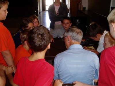 Ham Radio Demo for Summer Camp Kids at Tringali Center -  Photos by Martin W4MHH - Slide 27