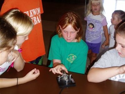 Ham Radio Demo for Summer Camp Kids at Tringali Center -  Photos by Martin W4MHH - Slide 30