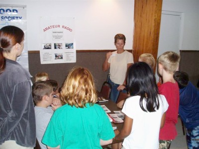 Ham Radio Demo for Summer Camp Kids at Tringali Center -  Photos by Martin W4MHH - Slide 43