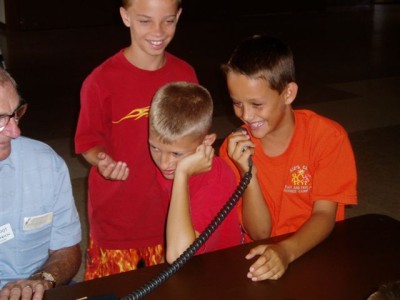 Ham Radio Demo for Summer Camp Kids at Tringali Center -  Photos by Martin W4MHH - Slide 48