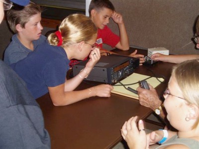 Ham Radio Demo for Summer Camp Kids at Tringali Center -  Photos by Martin W4MHH - Slide 56