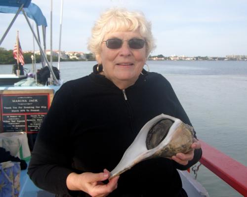 I found the largest lightning whelk.  - Slide 26