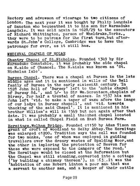History of the Church at Holme-On-Spalding-Moor - Slide 9