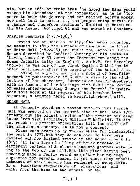 History of the Church at Holme-On-Spalding-Moor - Slide 14